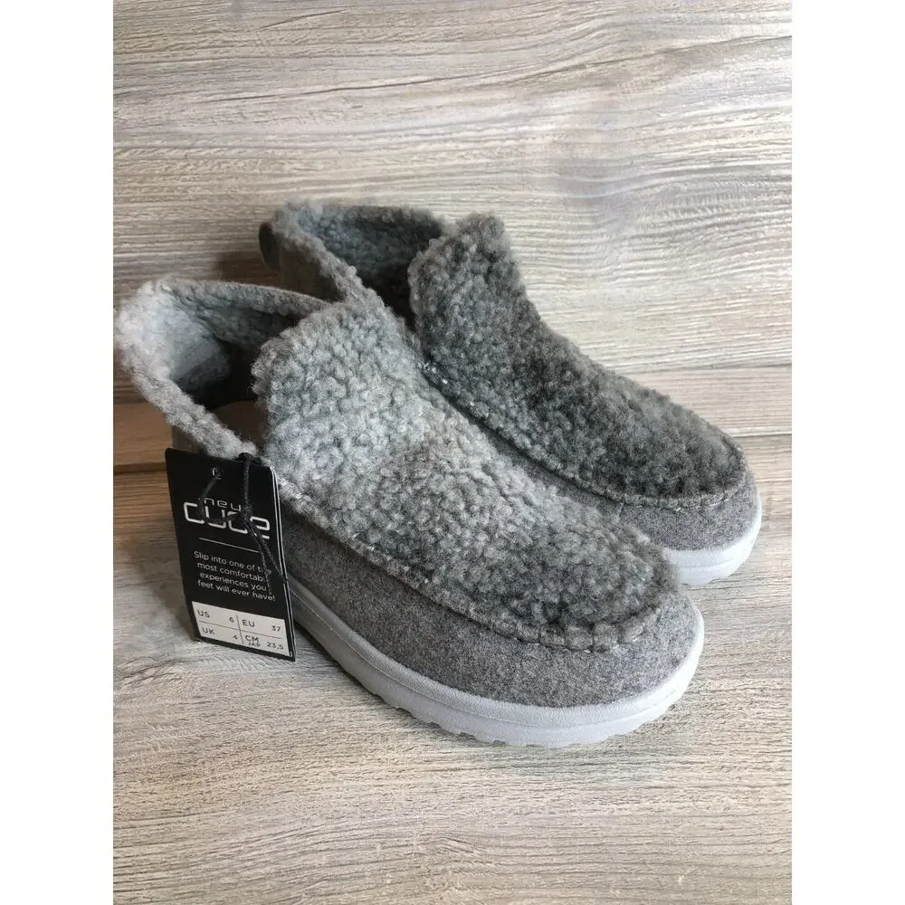 Hey Dude Womens Denny Comfort Boot Shoes Ombre Silver Dream 6 NWT - Picture 1 of 6